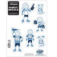 N. Carolina Tar Heels Family Decal Set Small